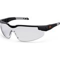 Ergodyne Dellenger-AF Safety Glasses w/ Adjustable Temples, Clear Lens, Matte Black Frame 50061